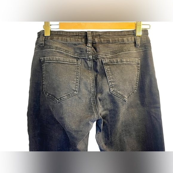 Sale Wax Jean Los Angeles Jeans Distressed Jeans Black Size 7 - Picture 10 of 13